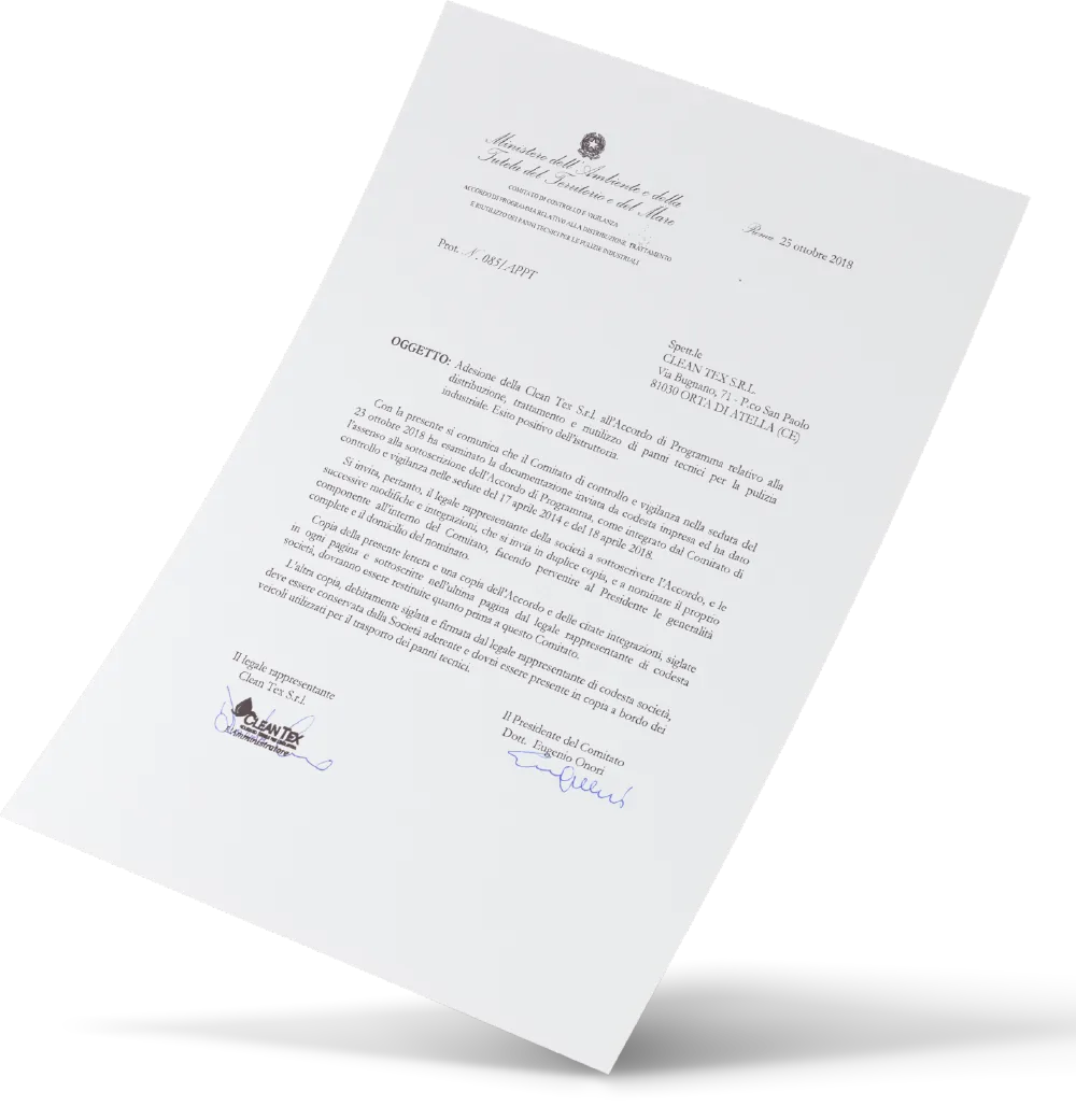 Documento dell'accordo di programma