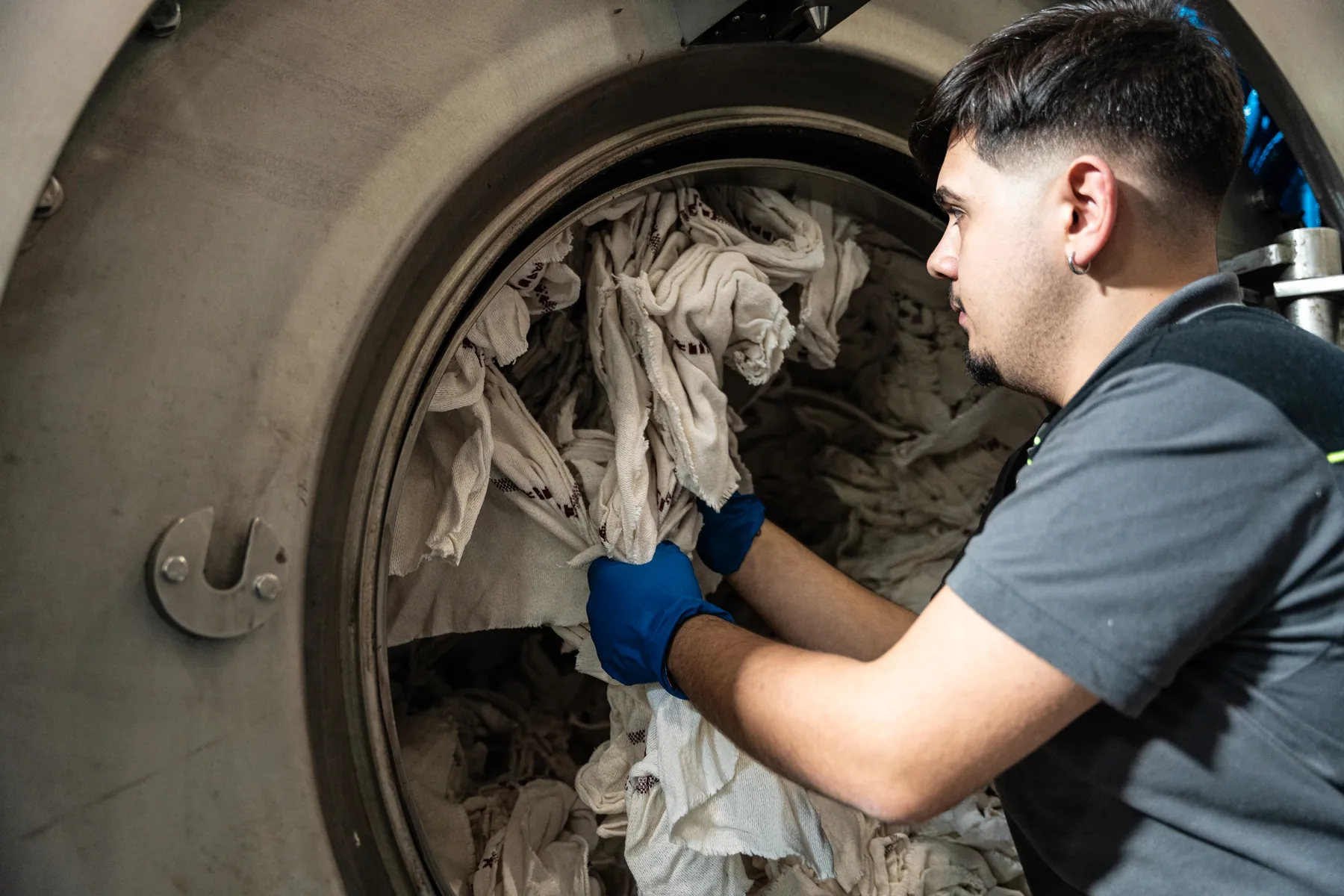 Lavaggio industriale dei panni Clean Tex