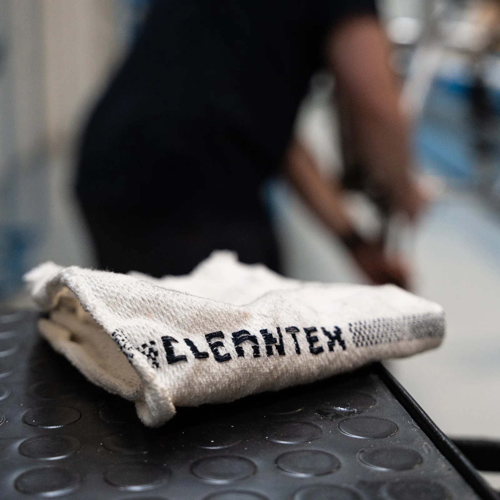 Panno Clean Tex durante l'utilizzo